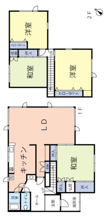 富丘六条4丁目 間取り図