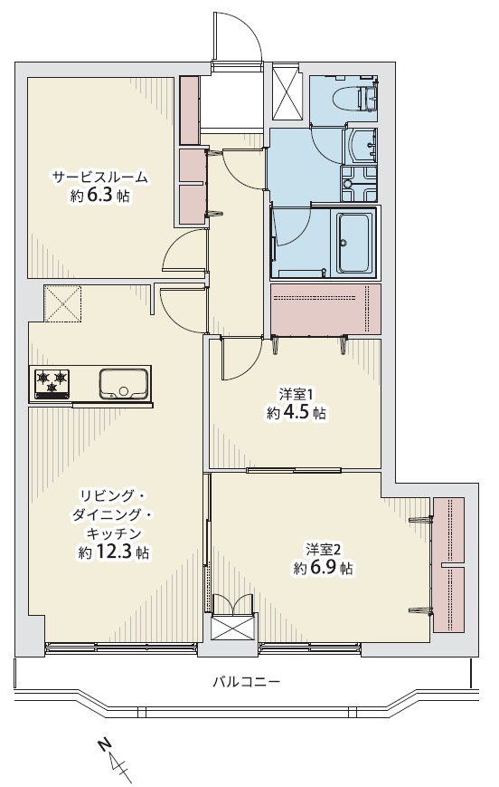 第2ユーカラハイツ 間取り図