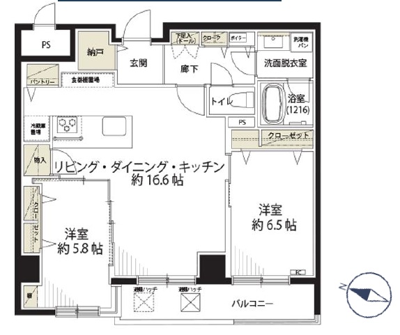 ロジェ円山公園 間取り図